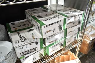 8 BRAND NEW SCRATCH AND DENT! Box of 4 Focus 5" Stem Casters. 8 Times Your Bid!