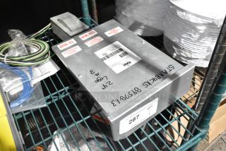 Paige 980054C LED Power Supply Box, metal, 120 Volt. Labels indicate sealed enclosure and safety warnings.