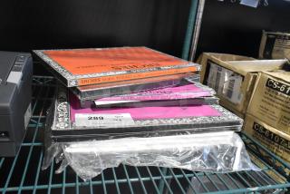 Stack of Arches watercolor paper pads, new condition, assorted sizes and colors, lot tag labeled "289 QTY x 8."