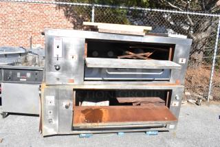 2 Attias 2 JS 6-18 Commercial Gas Powered Single Deck  Pizza Oven. 200,000 BTU. 2 Times Your Bid!