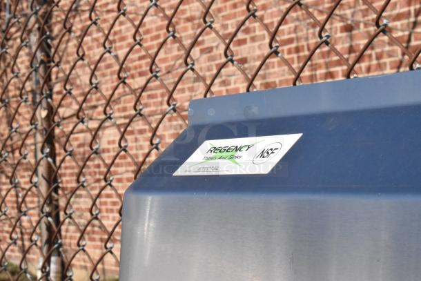 Regency sink with visible NSF certification label, model number 020007624, in new condition.