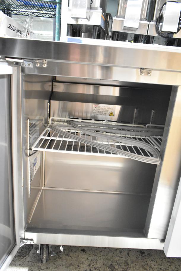 2024 Avantco 178SSUC48RHC commercial undercounter cooler with two doors, brand new scratch and dent, 115V, 1 phase.