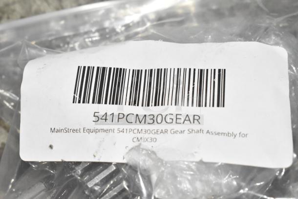 MainStreet Equipment 541PCM30GEAR Gear Shaft Assembly, new with minor flaws, in original packaging with barcode and label.