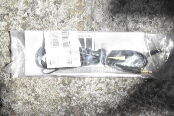 Lot of various hardware items, including Flojet 20578007C, cords. Sealed in clear plastic. Labels with barcodes visible.