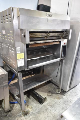 2022 Nieco FH94G Commercial Countertop Propane Gas Powered BroilVection Conveyor Charbroiled Burger Grill.