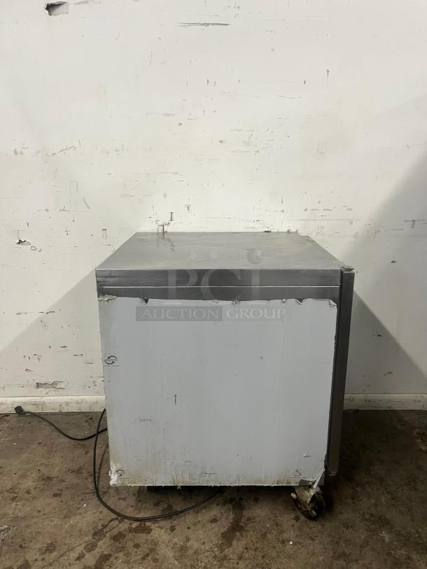 TRAULSEN UHT27-L 27" Undercounter Refrigerator, left-hinged, visible wear, scratches, with power cord.