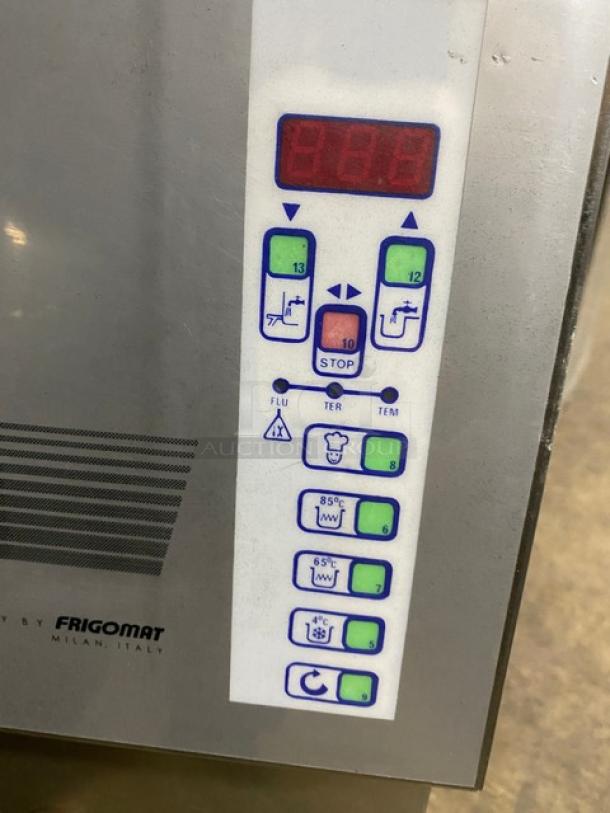 Taylor CH03-27 gelato machine with digital control panel, stainless steel, clear lid, 208-230V, on casters, SN: K80550906.