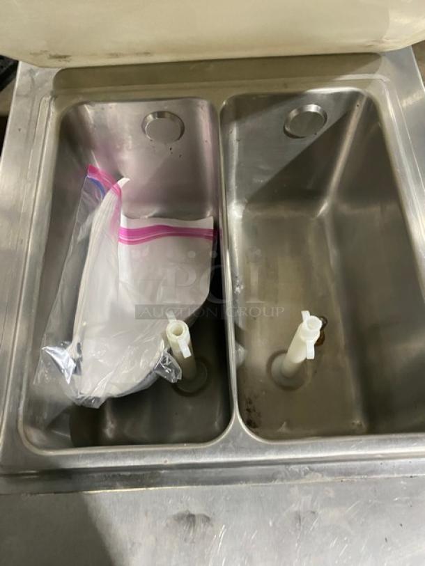 Coldelite UC1131G stainless steel twin/twist soft serve machine, two hoppers, 208-230V, 1 phase, model UC1131G, SN: IC1363.