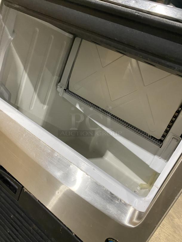 Hoshizaki KM-160BAJ stainless steel ice machine, crescent-cube style, air-cooled, 115V, 1 phase, great condition.