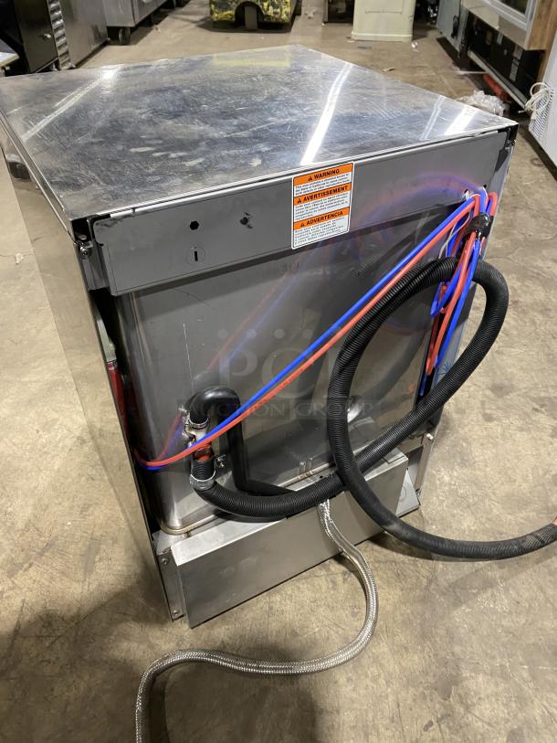 Hobart LXEH commercial undercounter dishwasher, stainless steel, electric, 120/208V, 1 Phase, new body style, high-temp.