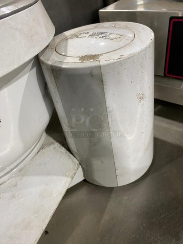 Bosch Universal Plus Stand Mixer, Model MUM6N10UC/03, in used condition with visible dirt on the white exterior.