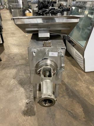 Hobart Commercial Electric Powered High Capacity Free-Standing Heavy Duty Meat Chopper/Grinder! On Legs! - Item #1233180