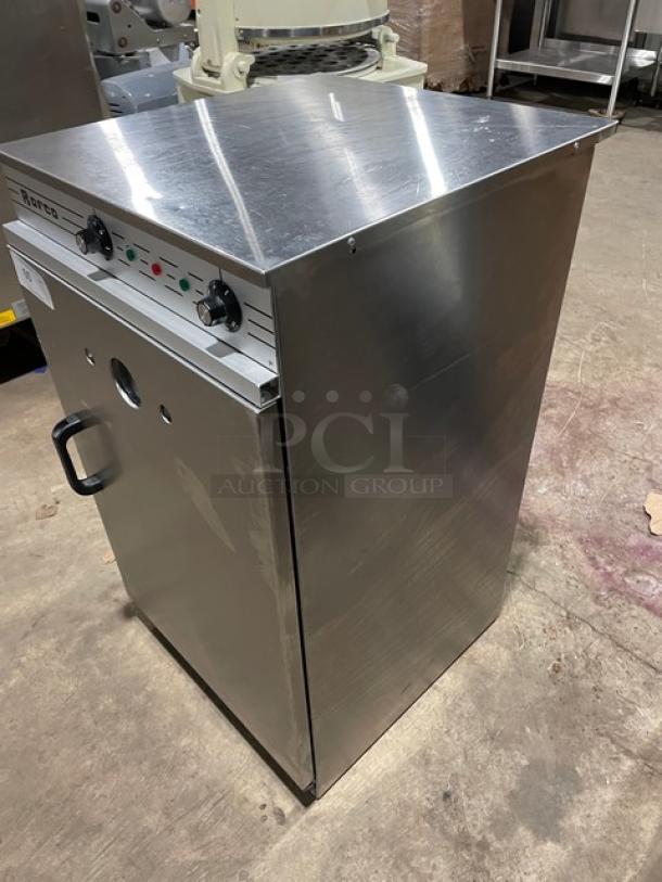 Rofco B40 stainless steel 3-deck stone bread oven, 2020 model, electric-powered, 230V, excellent condition.
