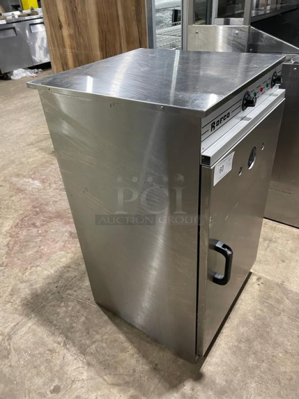 Rofco B40 3-deck stone bread oven, stainless steel, electric 230V, commercial model, excellent condition, late model 2020.