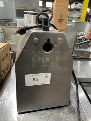 American Eagle Commercial Stainless Steel Electric Powered Bench Model Meat Grinder! Model: AE-G22N! 115V 1 Phase! On Legs! - Item #1233583