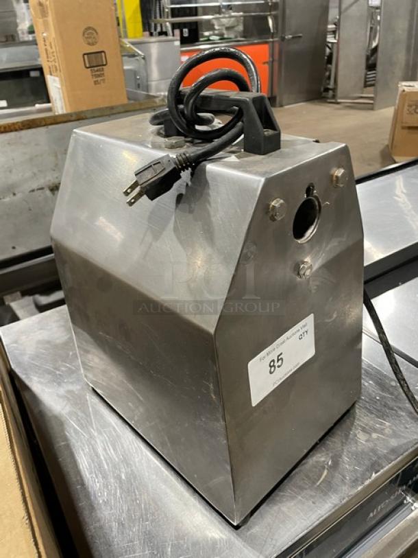 American Eagle AE-G22N stainless steel electric bench meat grinder, with power cord, commercial grade, Model AE-G22N, 115V.