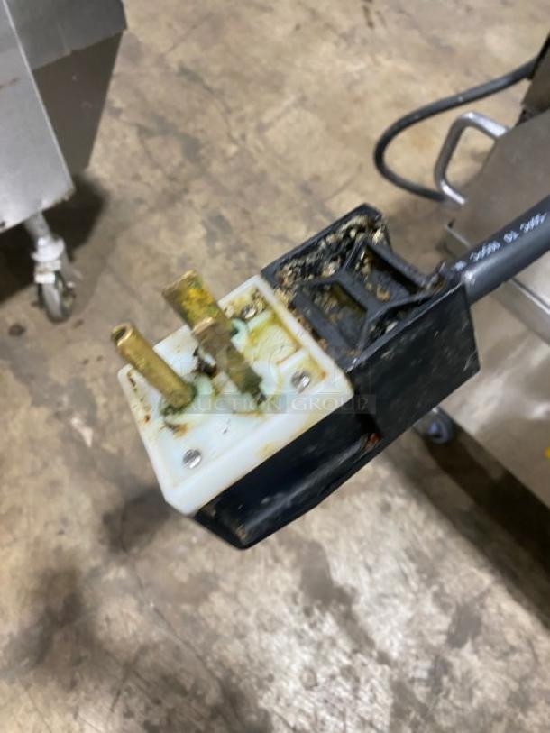 Taylor Commercial Stainless Steel Griddle, Model L819-22, dual-sided, propane/electric, on casters, 208V 1 Phase.