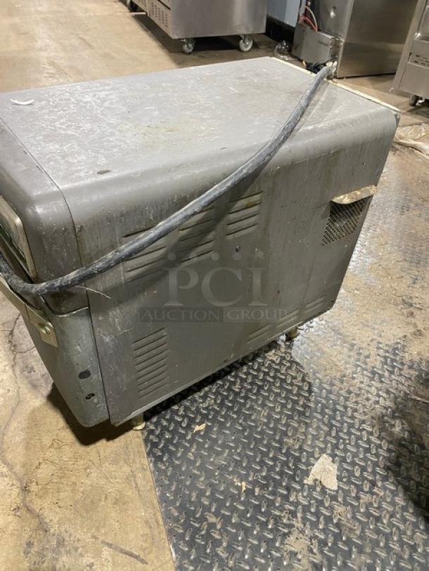 TurboChef NGO 2014 commercial countertop rapid cook oven, electric-powered, digital push controls, on legs, used condition.