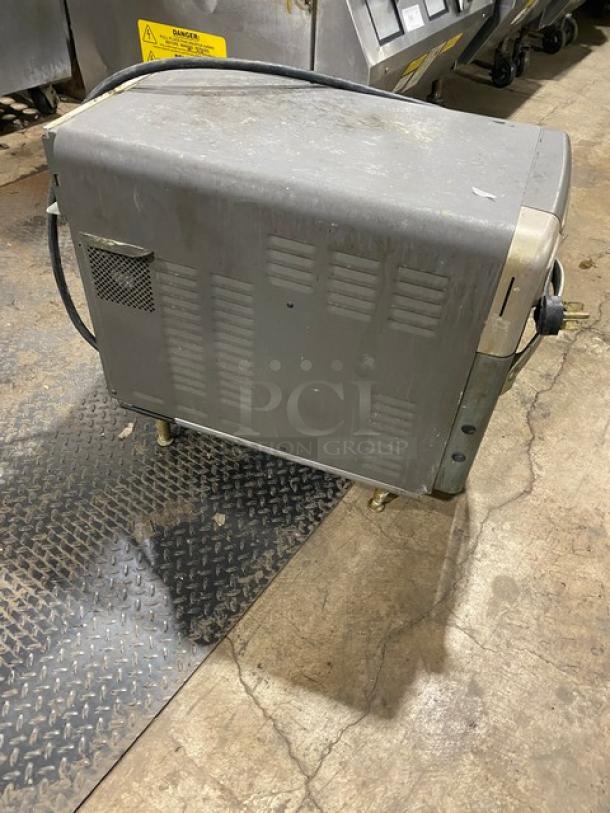 TurboChef 2014 NGO commercial electric rapid cook countertop oven, digital controls, 208/240V, on legs, visible wear.