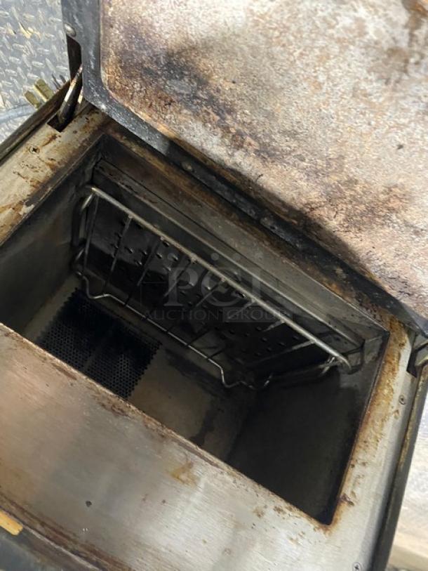 TurboChef 2014 NGO model rapid cook countertop oven, electric, digital controls, 208/240V, used condition, on legs.