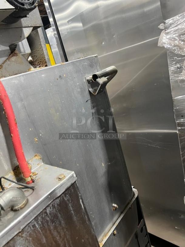 Hobart Advansys Series commercial stainless steel dishwashing machine on legs, showing exterior condition and parts.