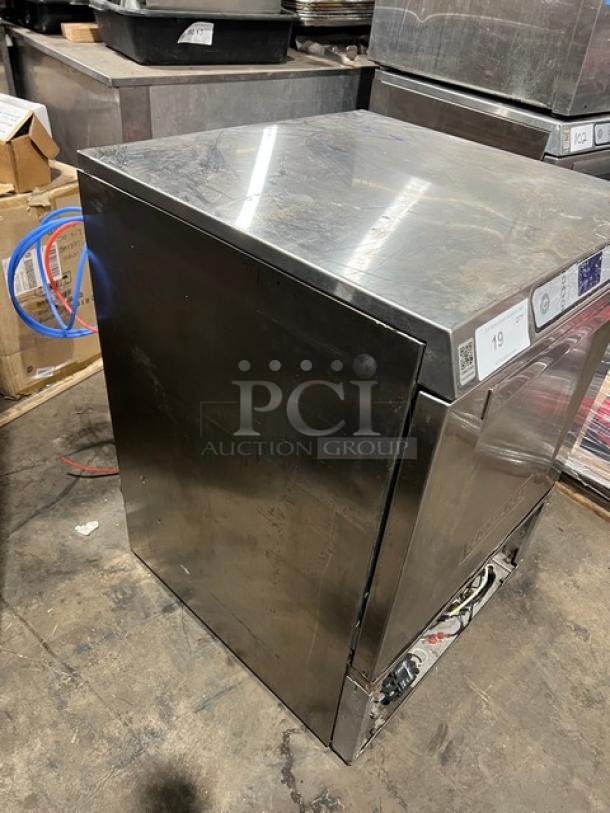 Hobart LXEH commercial stainless steel undercounter dishwasher, model 23-1147-948. Electric, 120/208-240V, 1 phase.