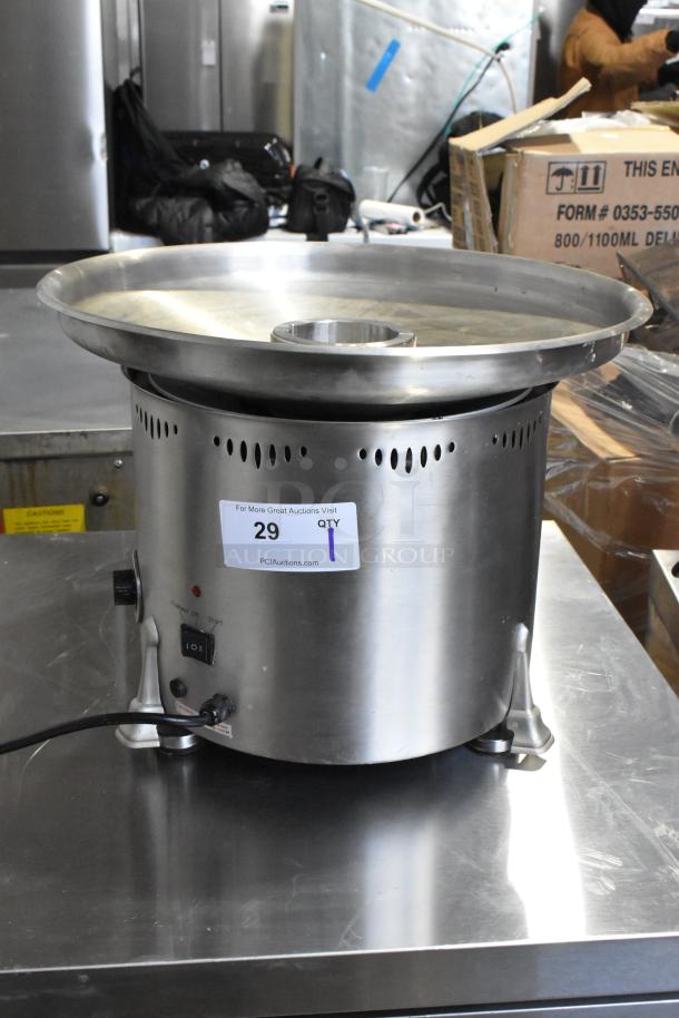 2023 Sephra CF34/44 Countertop Four in One Cascade Chocolate Fountain, stainless steel, 115V, marked for auction, excellent condition.