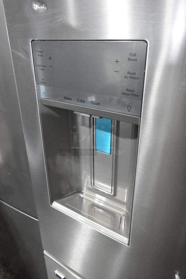 BRAND NEW 2025 Frigidaire GRFS2853AFL French Door Cooler with Freezer. Features ice dispenser, minor scratches. 115V, 1 Phase.