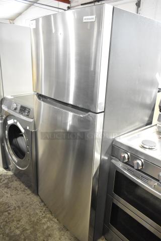 Frigidaire FFTR1835VSC reach-in cooler with freezer, stainless steel, brand new with visible dents, 115V, 1 Phase.