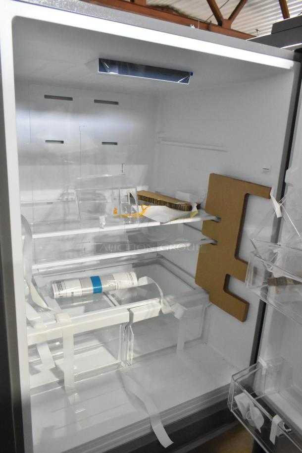 Brand new 2025 Vissani MDBF18SS French door cooler with freezer. Scratch and dent model; 115V, 1 Phase.