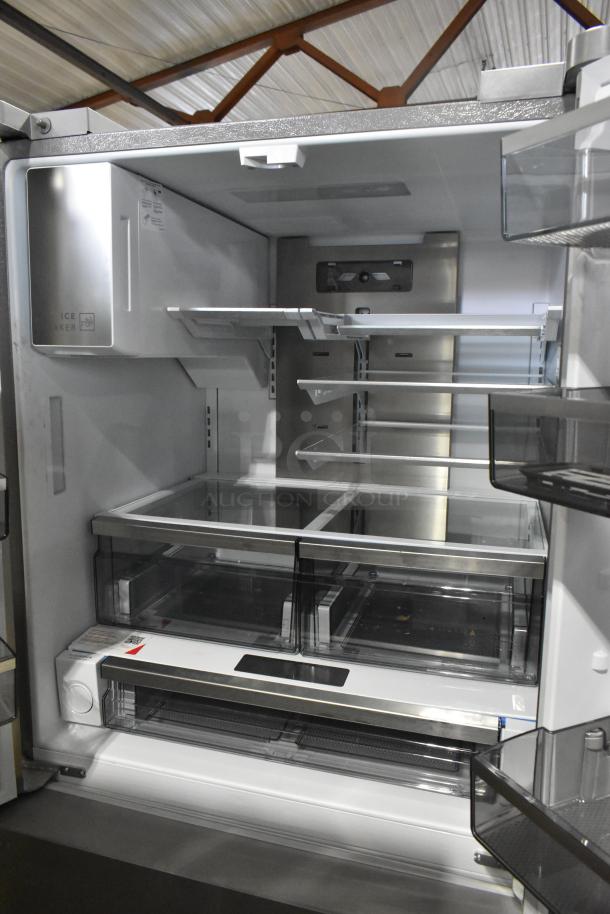 BRAND NEW Frigidaire PRFS2883AFF French Door Refrigerator, includes freezer drawer, ice/water dispenser. Scratch and dent model.