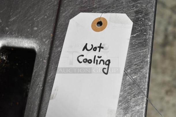 2023 Samsung RF32CG5400SR French Door Refrigerator, scratch and dent, not cooling; features freezer drawer, ice/water dispenser.