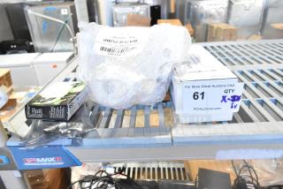 Five assorted auction items including Estella Caffe heating block, Avantco Ice water pump, HP 951 ink cartridges.