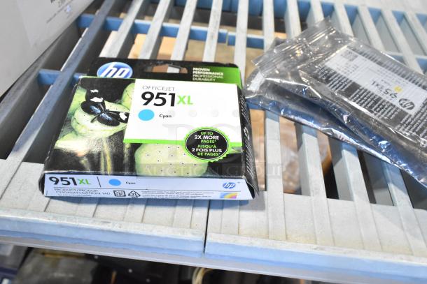 5 items include Estella Caffe 236PMSP1 block, Avantco Ice 19495590 pump, HP 951 cyan and yellow inks.