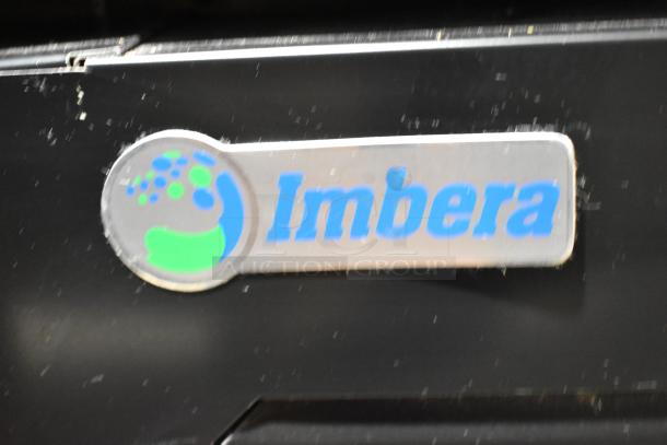 Imbera VR08 cooler logo. Commercial single door merchandiser, 115V, 1 Phase, with poly-coated racks.