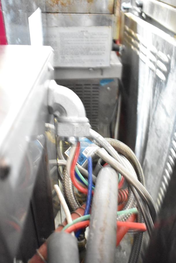 Hobart LXIH undercounter dishwasher wiring and components. Model and volt specifications are not directly visible.