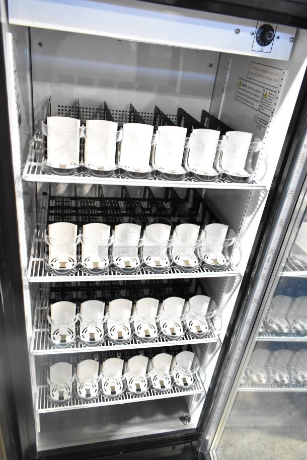 IDW G-12SI-N-3-3-4-B-5 commercial single door cooler with poly coated racks, 115V, 1 phase, clean interior.