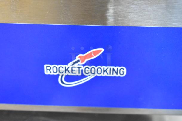 2025 Rocket Cooking RC-ENFW1204CK Commercial Food Warmer, 120V, 1 Phase. Shows brand logo on blue background.