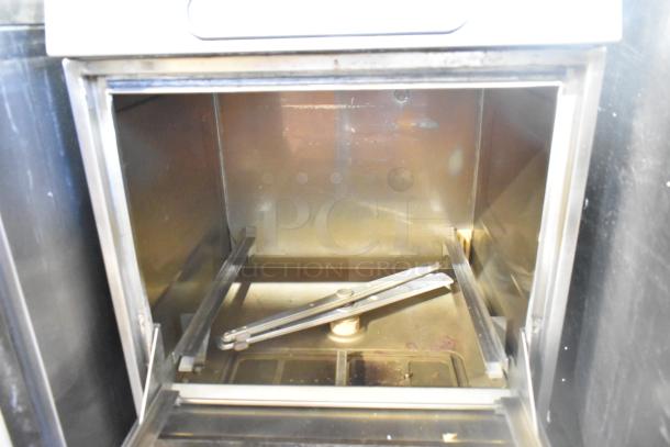 Hobart LX30H commercial undercounter dishwasher, 120/208 volts, 1 phase, stainless interior, gently used condition.