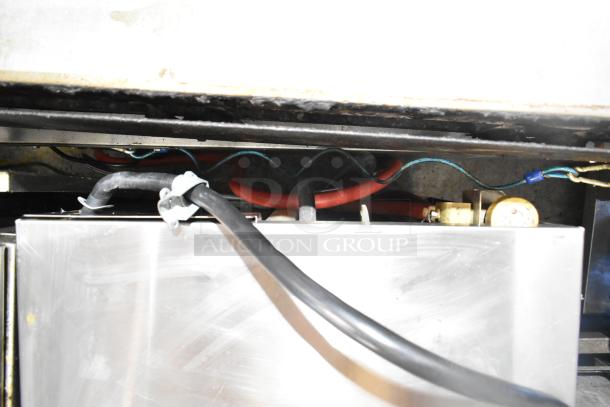 Hobart LX30H commercial undercounter dishwasher with visible wiring and connections. 120/208 volts, 1 phase. Good condition.