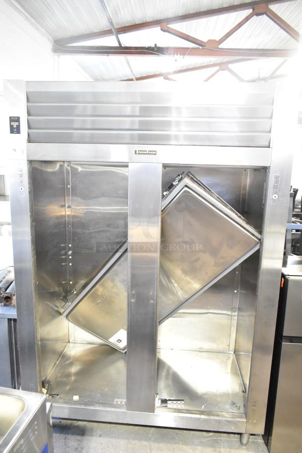 Traulsen RLT232WUT-FHS commercial 2-door reach-in freezer; doors need reattachment; missing hinges; 115V, 1 phase.