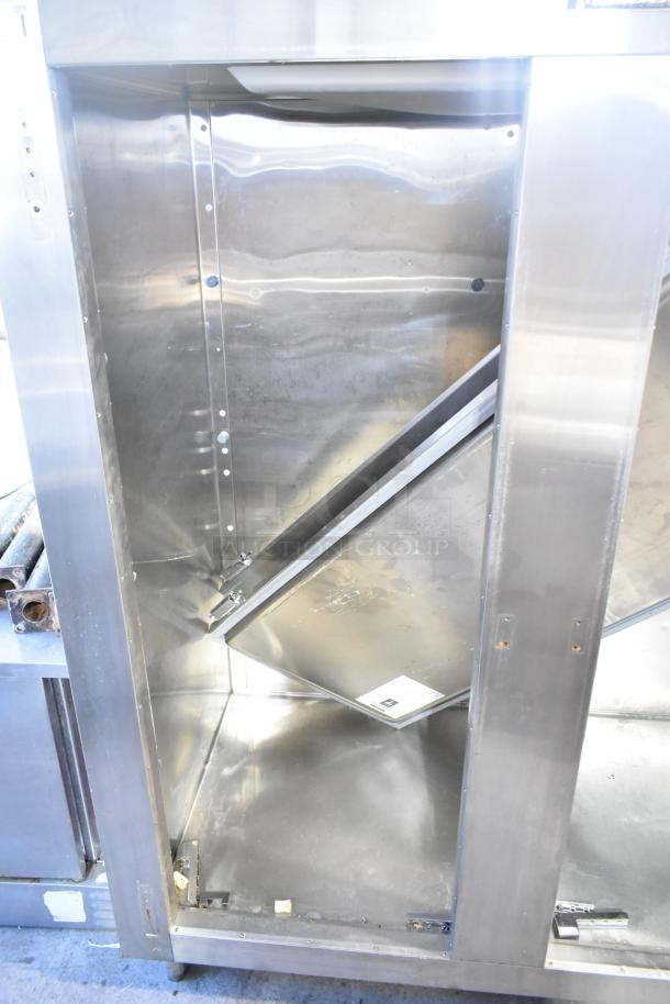 Traulsen RLT232WUT-FHS commercial reach-in freezer, 2 doors; doors detached, missing hinges. 115 volts, 1 phase.