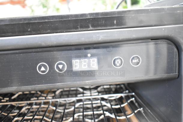 Vissani HVBC58ST Mini Cooler Merchandiser; digital control panel; 115V, 1 Phase; interior racks visible.