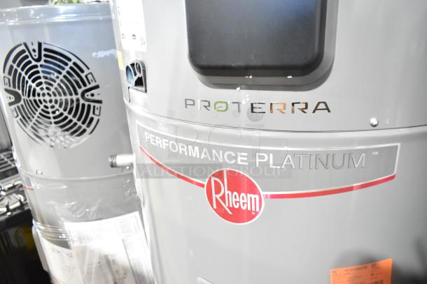 Rheem COC1I8V Hot Water Heater, 208/240V, featuring "Proterra" and "Performance Platinum" labels, in excellent condition.