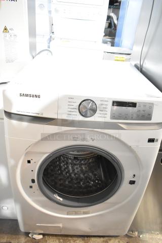 Brand new Samsung WF45B6300AW/US front load washer, scratch and dent model. Features multiple wash cycles and digital display.