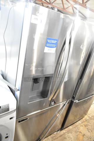 BRAND NEW LG LRFXC2606S/00 French door fridge with drawer freezer and ice/water dispenser. Scratch and dent condition.