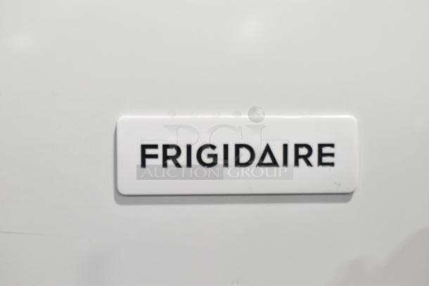 Frigidaire freezer model FFFU13F2VW, brand new with minor scratches, 115V, 1 Phase, white label with logo.