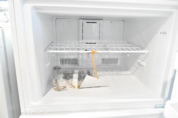 Brand new Vissani MDTF18WHR reach-in cooler and freezer, 2024 model, 115V, 1 phase, with minor scratches and dents.