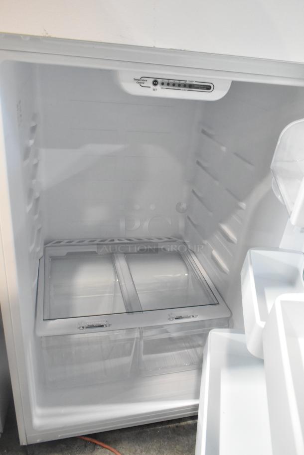 Brand new 2024 Vissani MDTF18WHR reach-in cooler with freezer. Scratch and dent condition, 115V, 1 phase. Interior view shown.