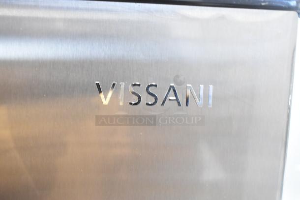 Vissani VSF11US2A16 Convertible Cooler/Freezer, stainless steel finish, brand logo visible, brand new, 115 volts, 1 phase.